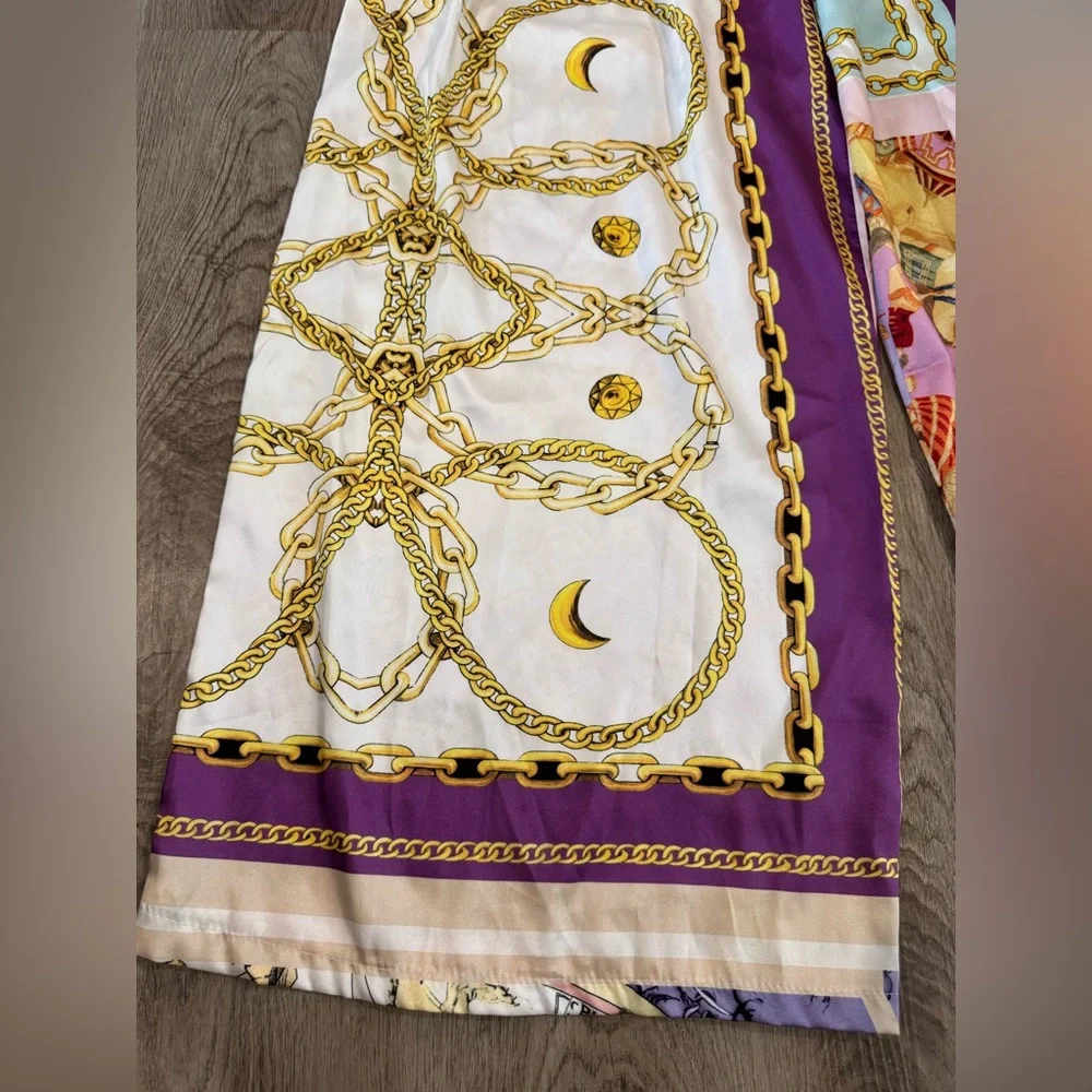 Venti6 Wide Leg Printed Palazzo Pants size medium - Picture 2 of 8